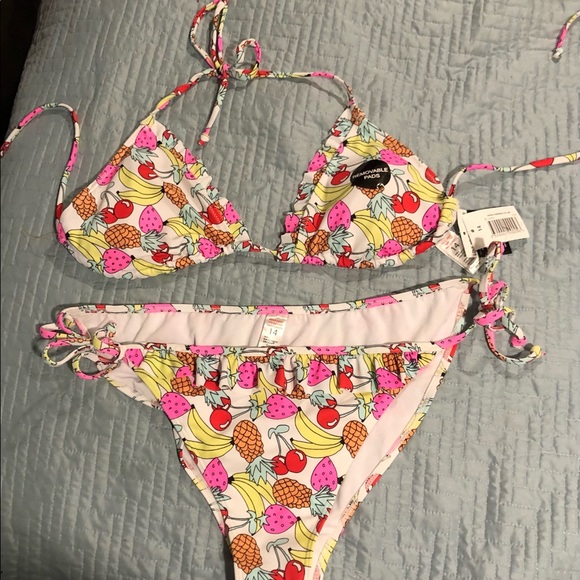 matalan Swim Nwt Bikini Set Cute Tropical Fruit Poshmark